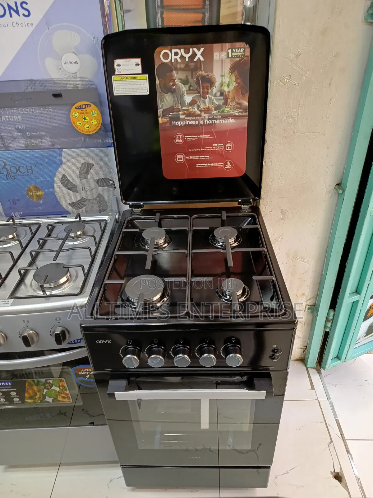 Oryx 50cm by 60cm Standing Cooker Full Gas