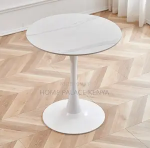 Dining Table: Round Wooden Dining Table Tulip Design