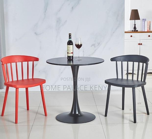 Dining Table: Round Wooden Dining Table Tulip Design - thumbnail 9