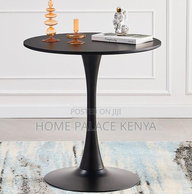 Dining Table: Round Wooden Dining Table Tulip Design - thumbnail 10