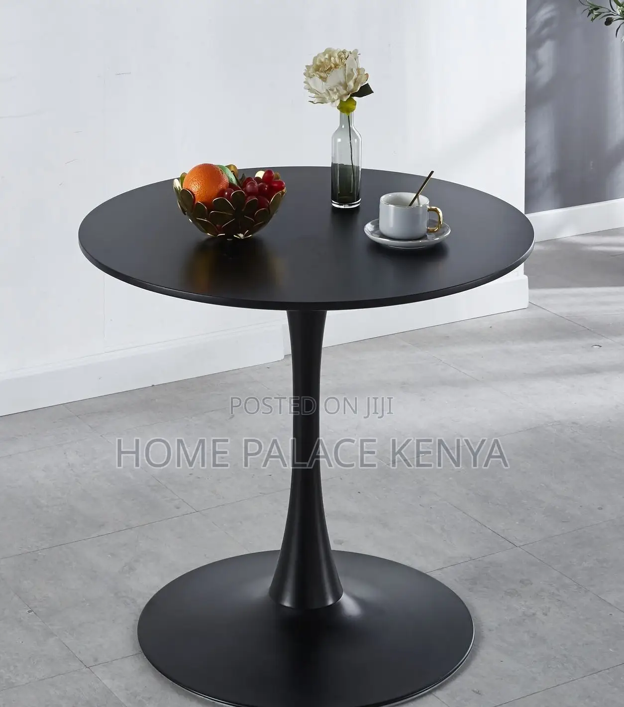Dining Table: Round Wooden Dining Table Tulip Design