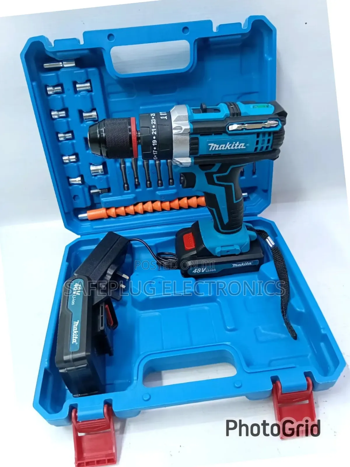 Makita 48v Cordless Drill With 2 Batteries and Full Toolkit