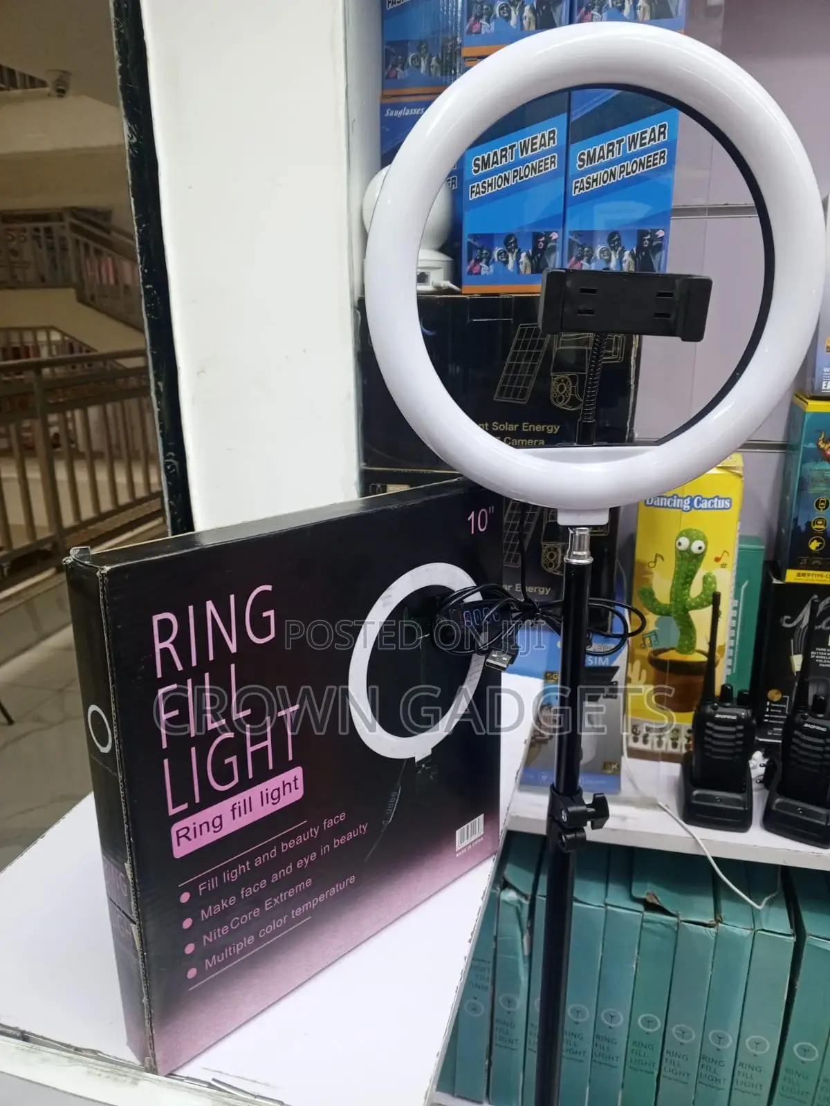 10 Inch Led Ring Light Tripod Stand Phone Holder Fill Light