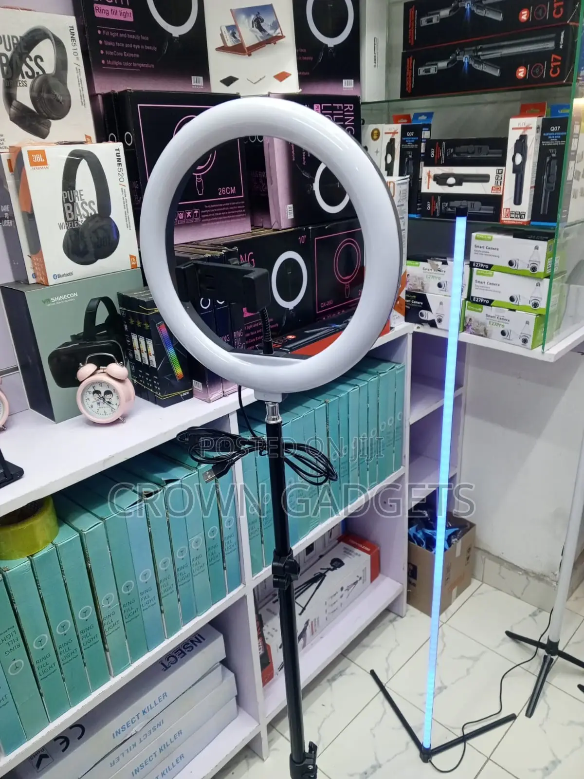Led Ring Light With Tripod Stand Phone Holder Usb Powered
