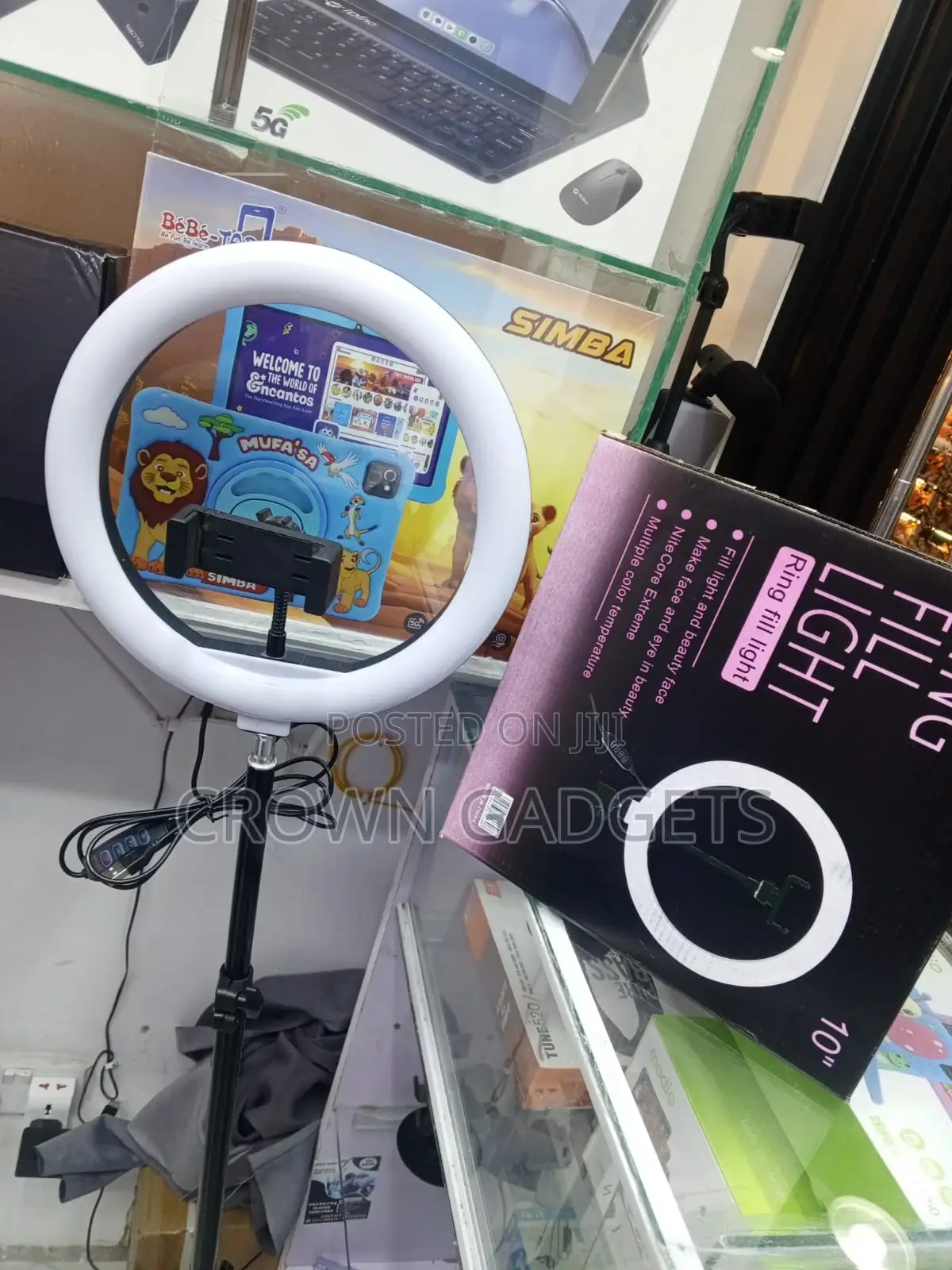 10 Inch Ring Light Adjustable Brightness Color Temperature