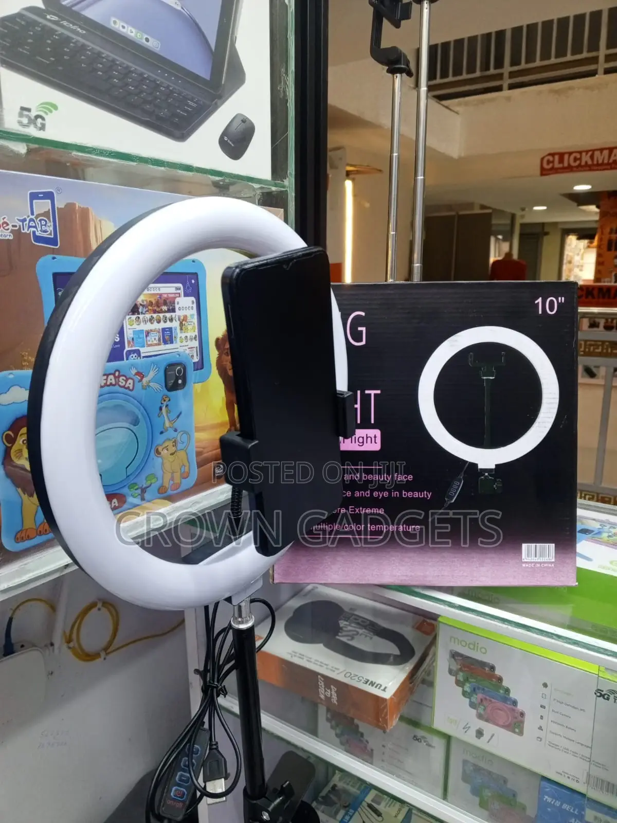 Beauty Led Ring Light Tripod Kit For Vlogging Live Streaming