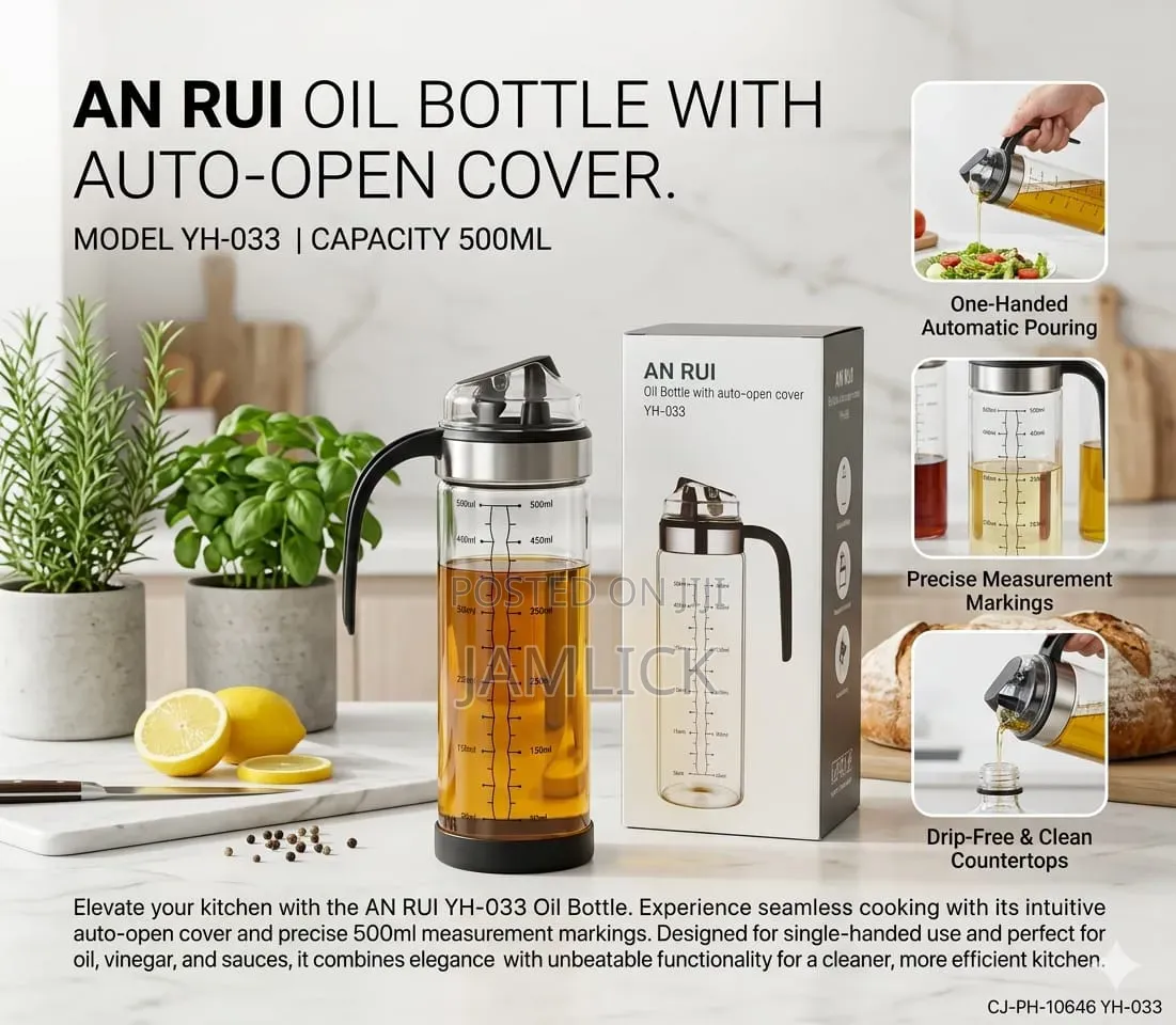 500ml Glass Oil Pouring Bottle –Bn