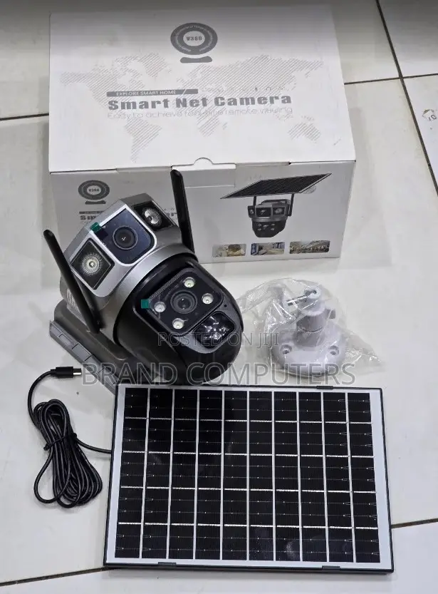 Dual Lens Waterpoof PTZ 4g Solar Powered V380 App Solar CCTV Camera