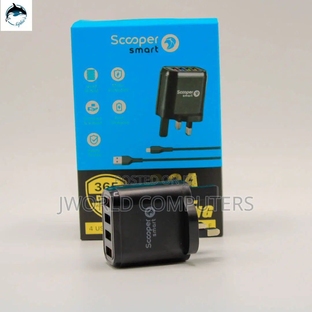 Sfc-04c Wall Charger 4usb 3.0a Fast Charging
