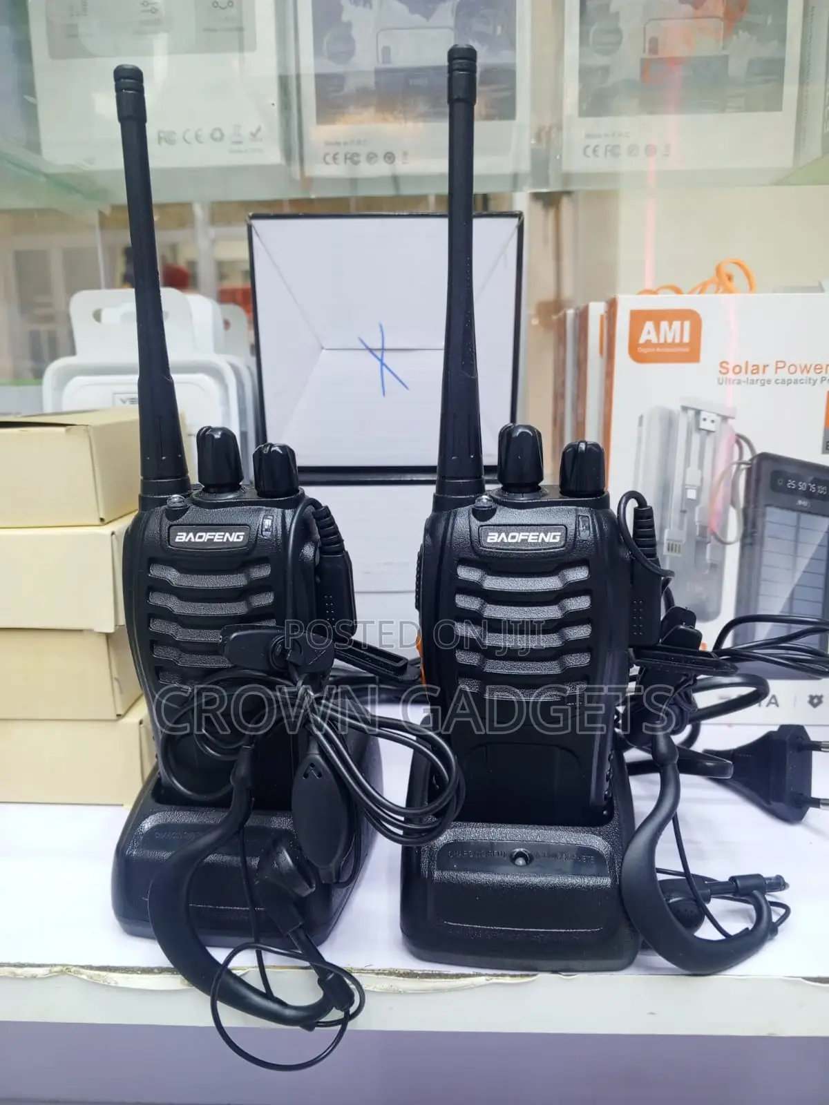 Bf-888s Portable Uhf Radio Led Flashlight Emergency Alarm
