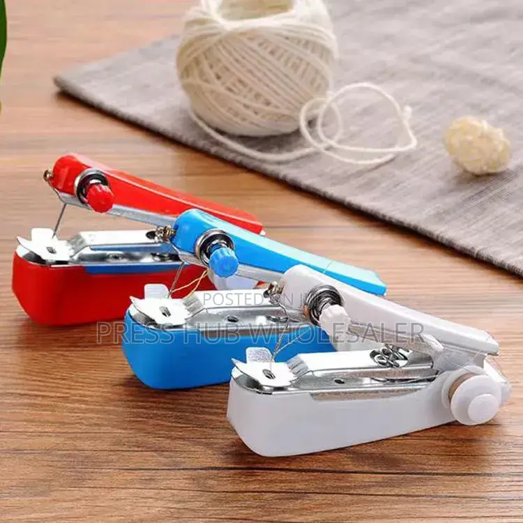 Handheld Mini Sewing Machines Used for Quick Repairs and Diy Projects.