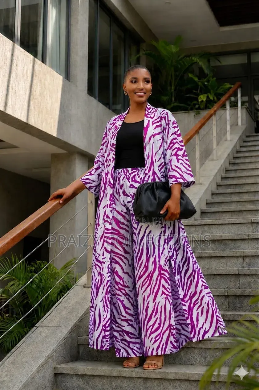 New Print -
3pc Shiffon Kimono Set