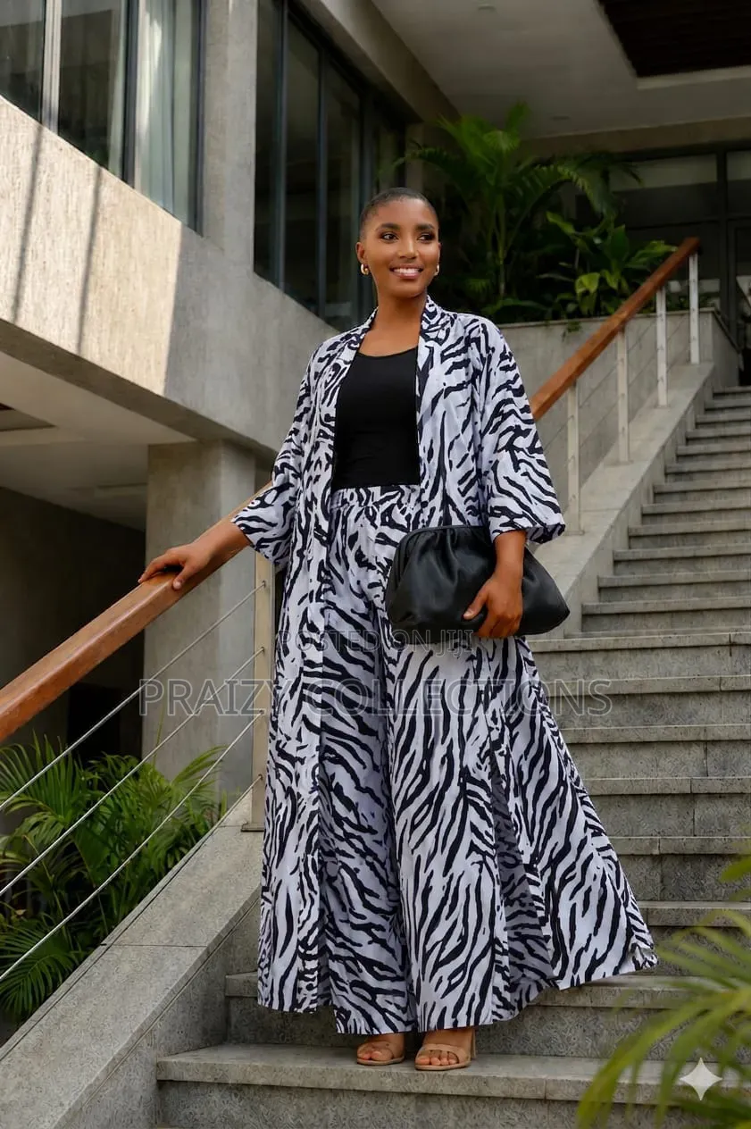 New Print -
3pc Shiffon Kimono Set