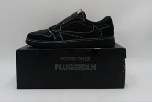 Nike X Travis Scott J1 Low Black Phantom Sneakers Shoe