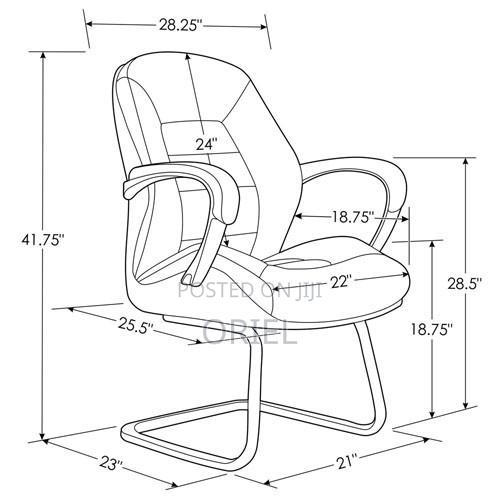 Modern Office Chair : Executive Visitor Seat - thumbnail 7