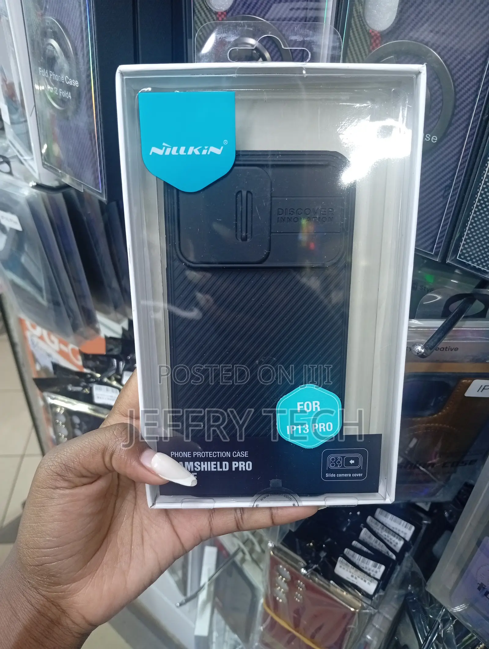 iPhone 13 Pro in Black Sliding Camera Cover,