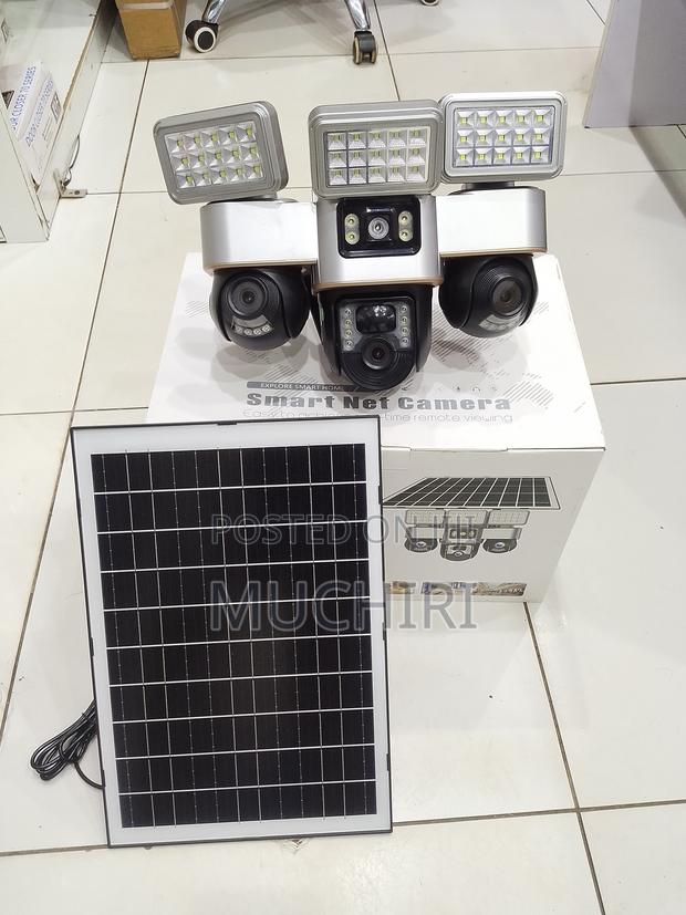 V380 Explore Smart Home Solar-Powered Triple-Lens Camera