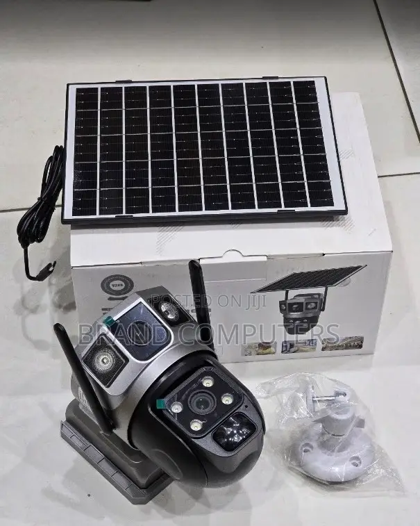 1080p 4mp Dual Lens Waterpoof PTZ 4g Solar Powered Camera V380 Pro App