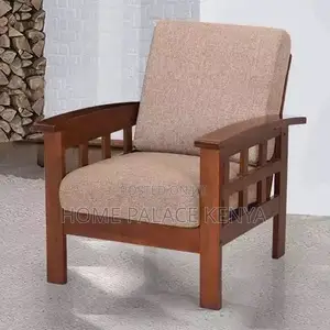 Accent Chair: Single Seater Fabric Sofa Armchair