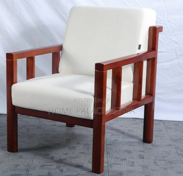Accent Chair: Single Seater Fabric Sofa Armchair