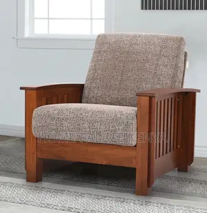 Accent Chair: Single Seater Fabric Sofa Armchair