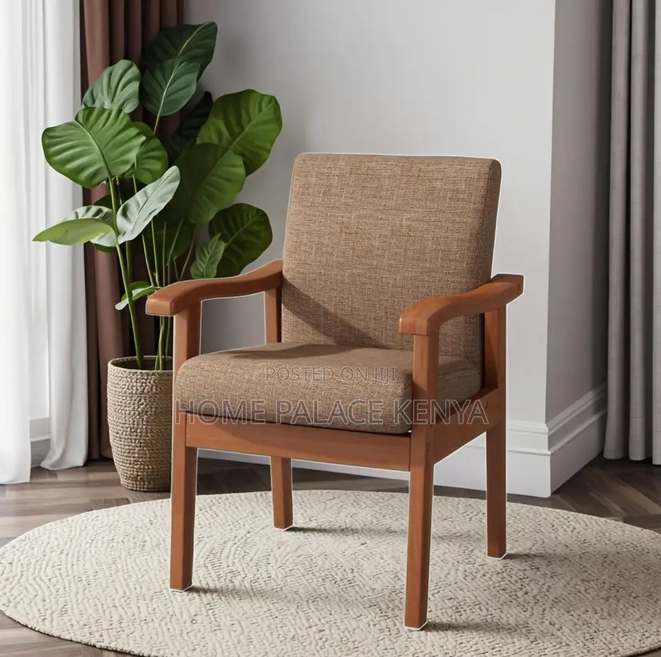 Accent Chair: Single Seater Fabric Sofa Armchair