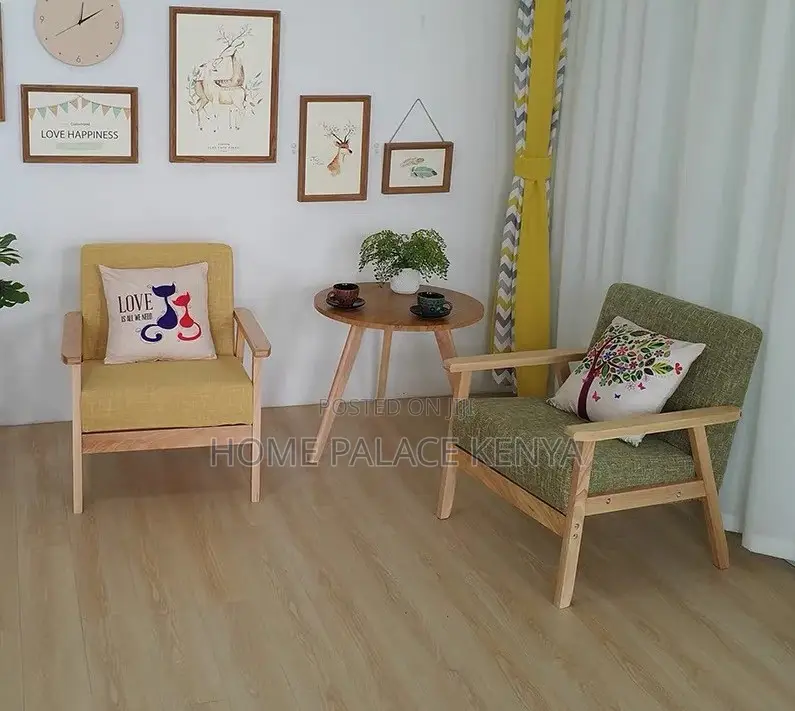Accent Chair: Single Seater Fabric Sofa Armchair