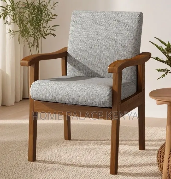 Accent Chair: Single Seater Fabric Sofa Armchair