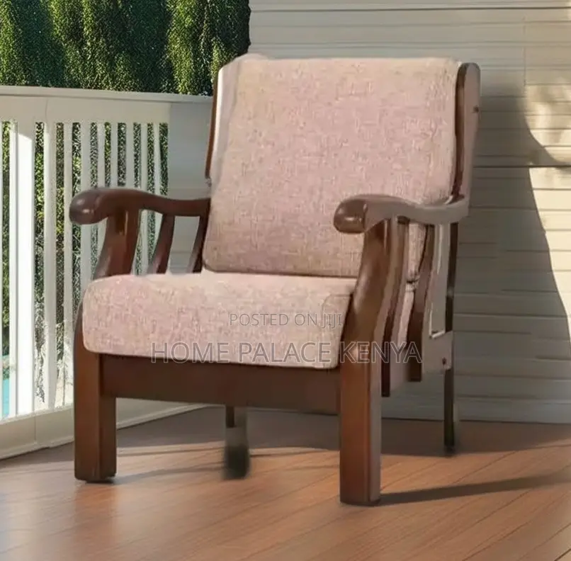 Accent Chair: Single Seater Fabric Sofa Armchair