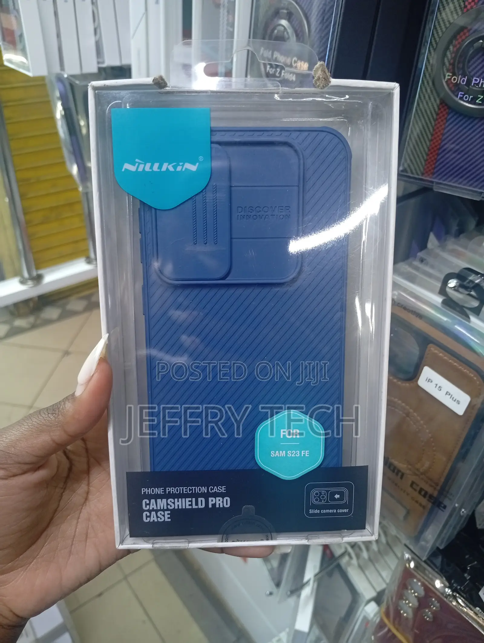 Samsung Galaxy S23 Fe Blue Nillkin Camshield Pro Case