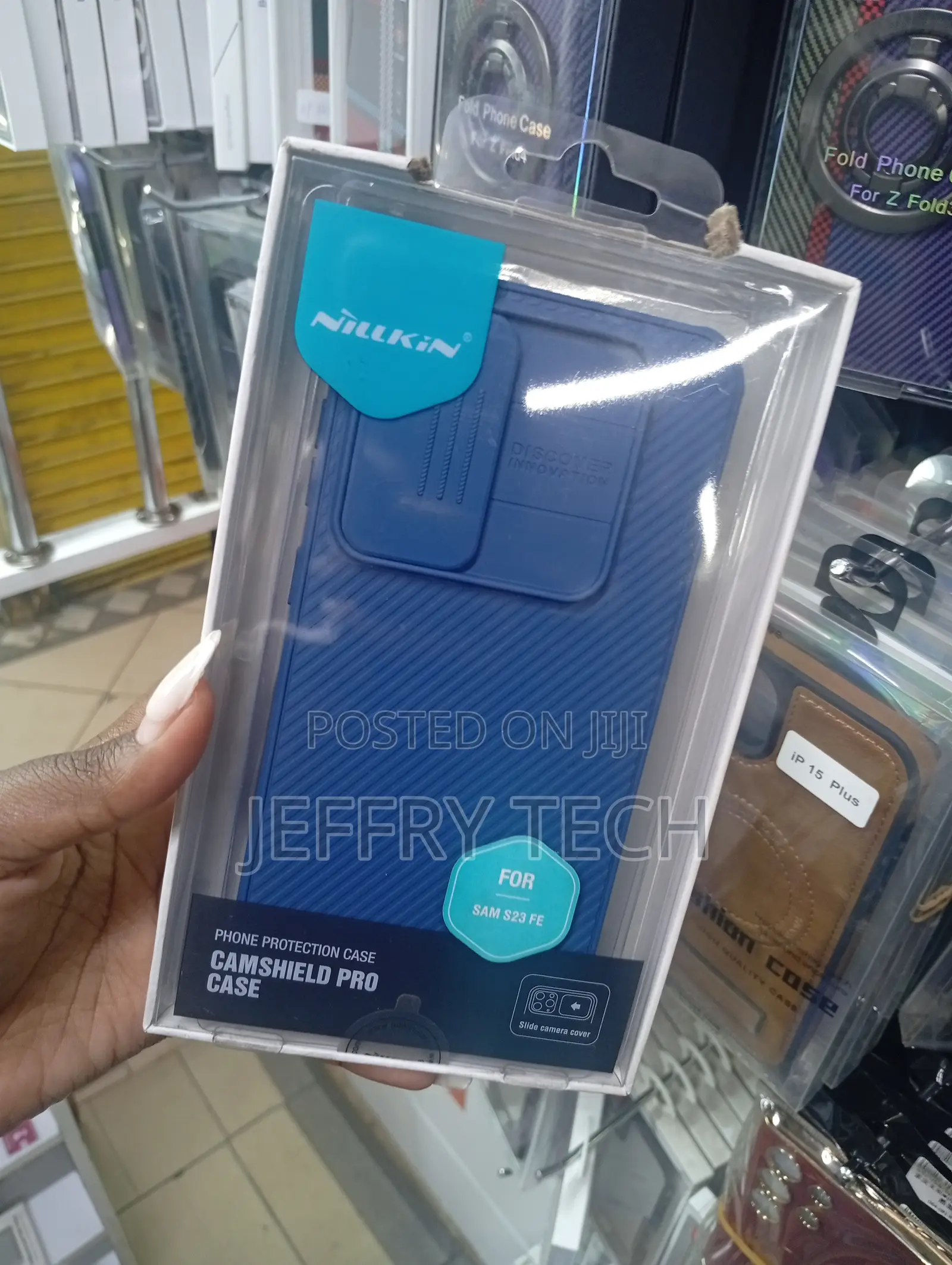 Samsung Galaxy S23 Fe Blue Nillkin Camshield Pro Case