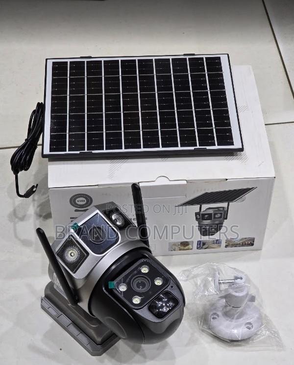 Dual Lens Simcard Solar CCTV Outdoor Camera With Night Vision