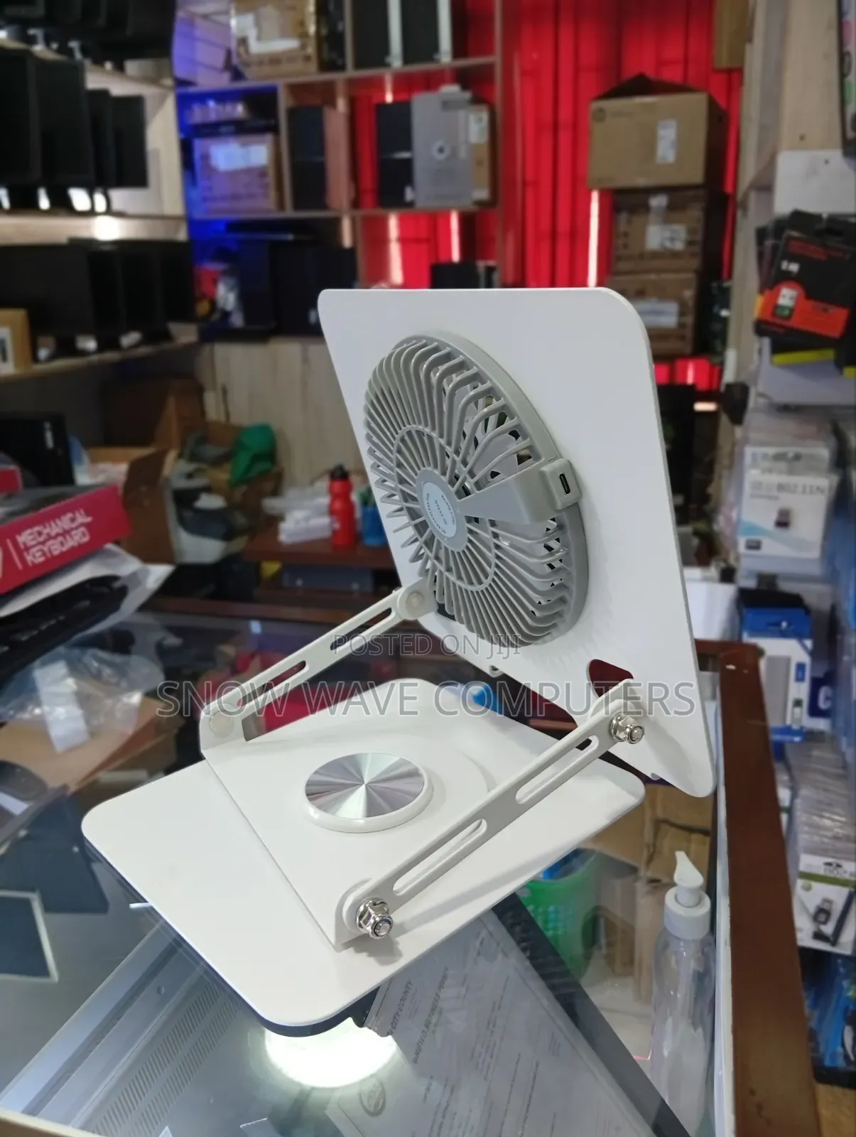 360° Rotating Laptop Stand With Detachable Cooling Fan