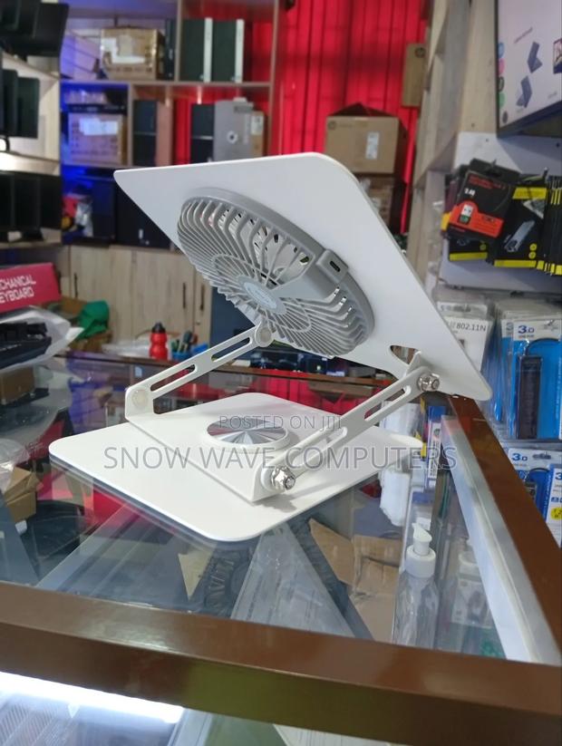 360° Rotating Laptop Stand With Detachable Cooling Fan - thumbnail 3