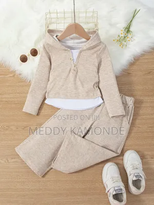 Beige Baby Girls 2pc Set