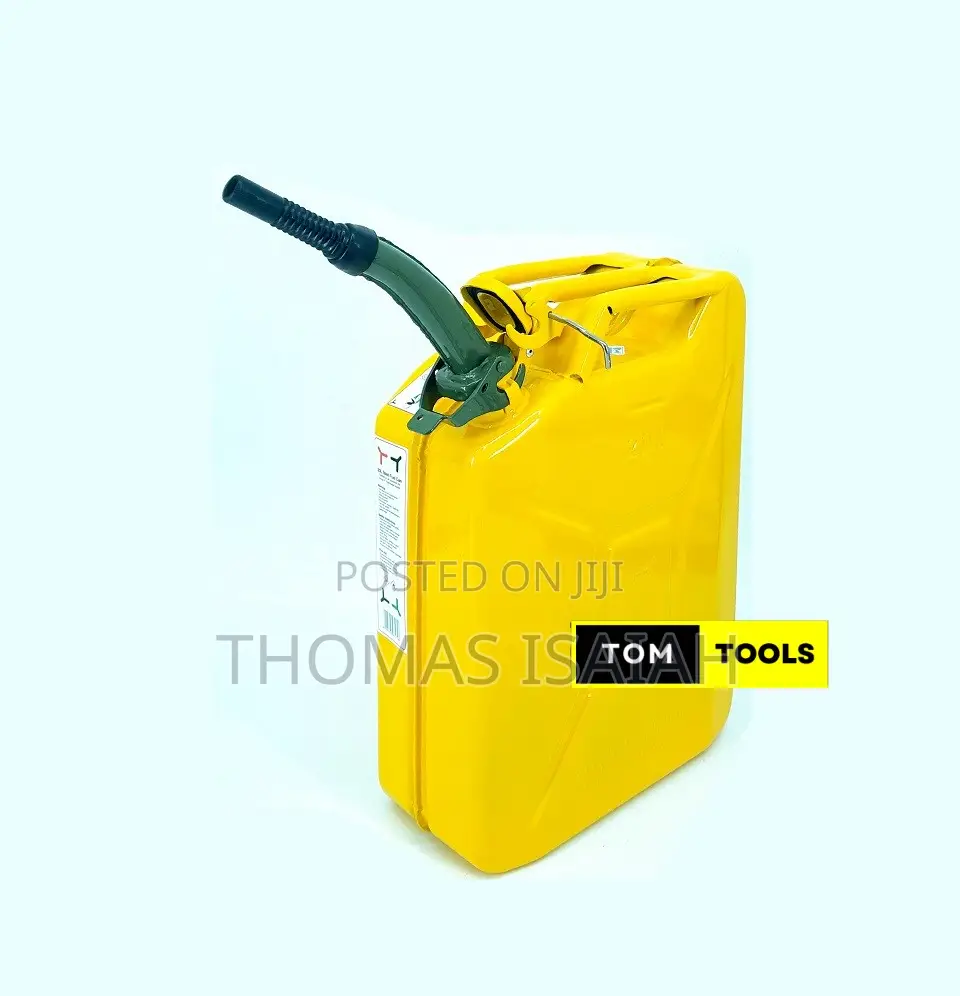 Heavy 20l Metal Fuel Jerry Can With Spout Nozzle