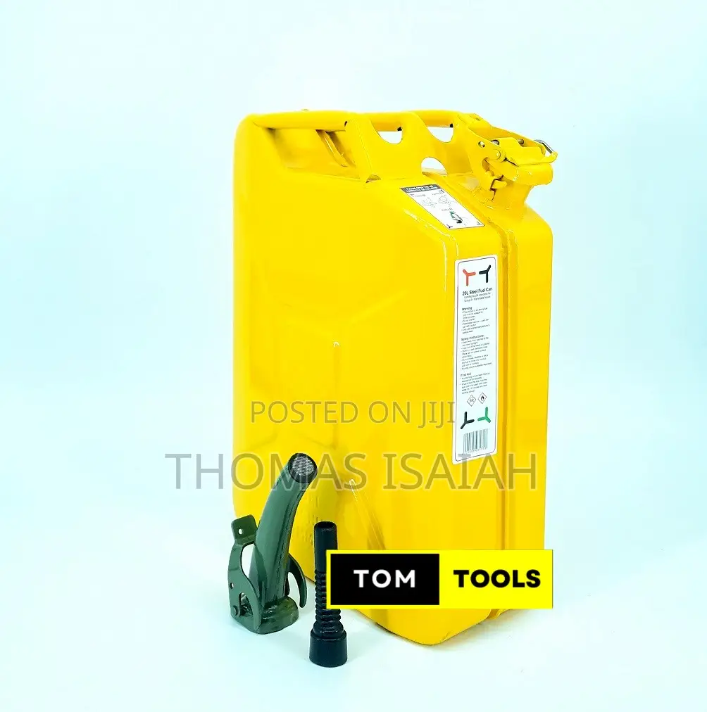 Heavy 20l Metal Fuel Jerry Can With Spout Nozzle