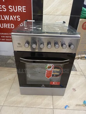 Bj's I-6011t Standing Cooker 60x60cm 3g+1e Silver Electric Oven