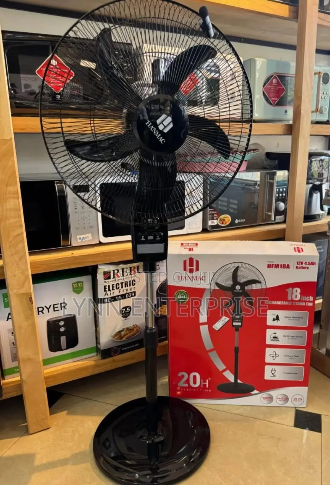 Reachargeable Hanmac 18 Inches Standing Fan