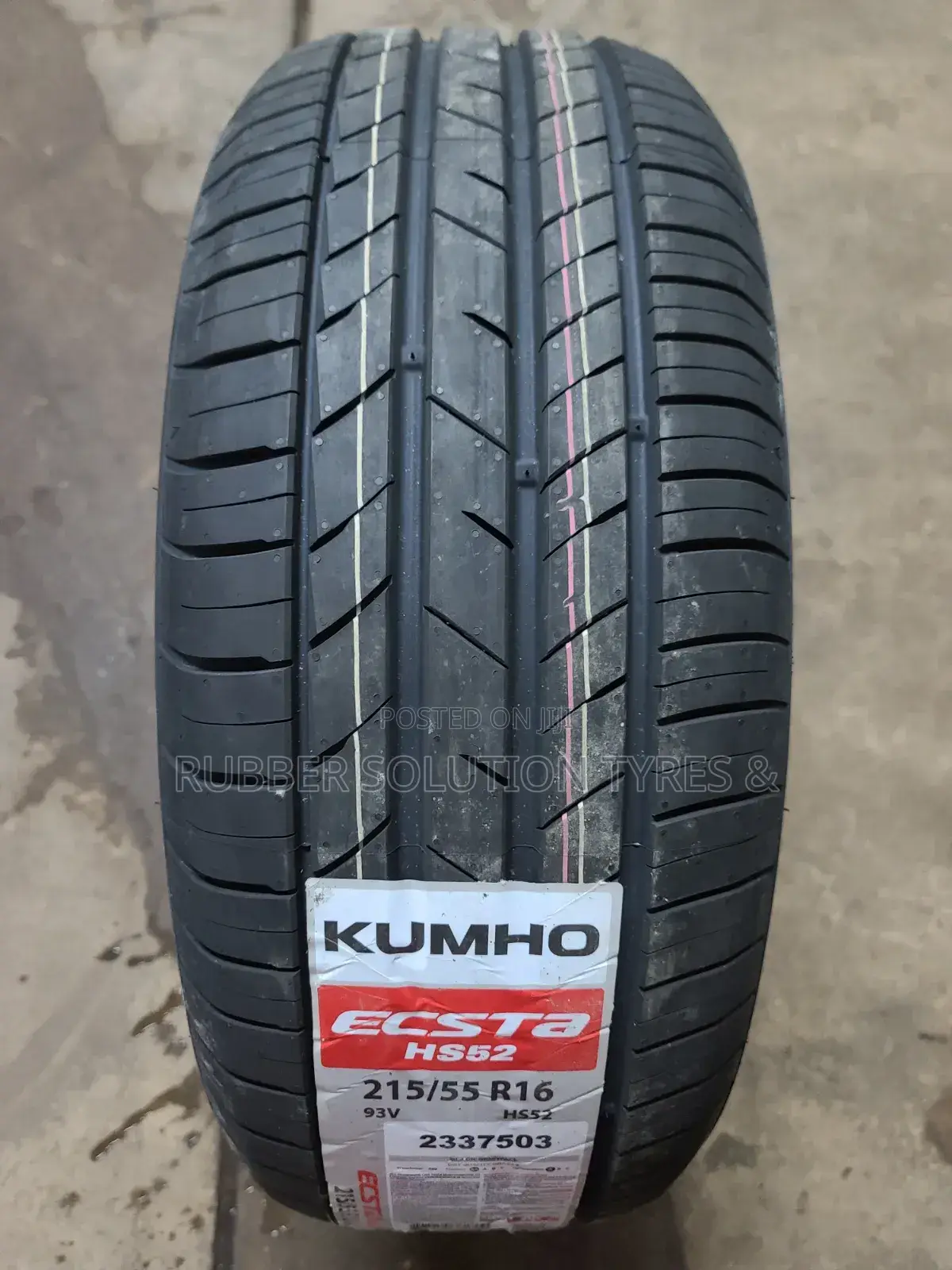 215/55r16 Kumho Tyres 93v Ecsta Hs52