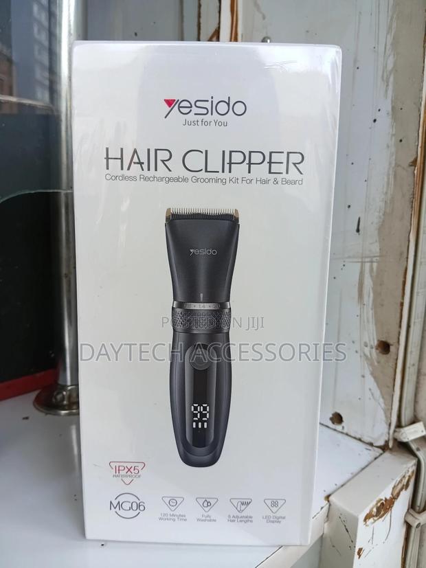This Is Yesido Mg06 Cordless Digital Hair Clipper With an Led Battery