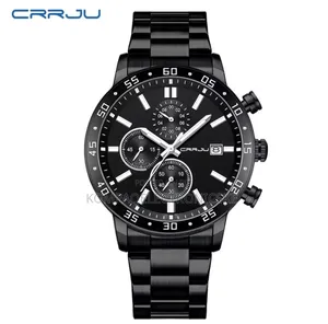 Crrju Gent's Chronograph Designer Fashion Watches