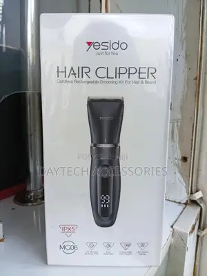 This Is Yesido Mg06 Cordless Digital Hair Clipper With an Led Battery