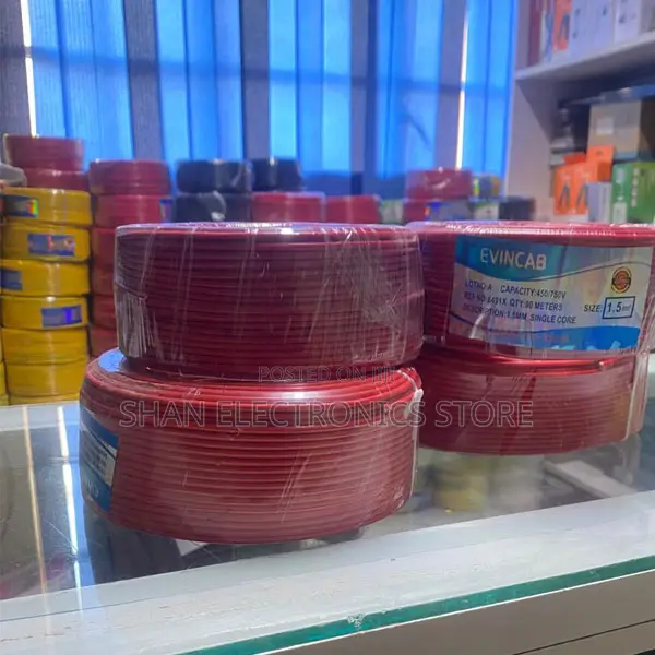 90m Roll, PVC Insulated 1.5mm Single Core Copper Electrical Cable