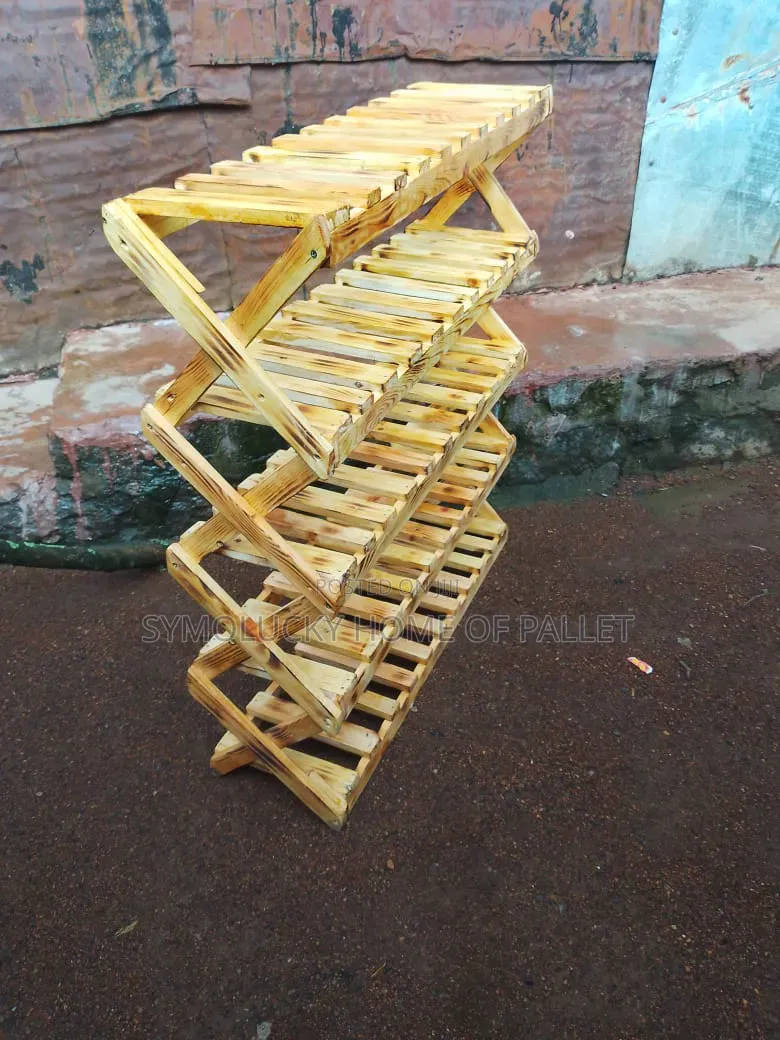 Pallet Shoes Rack . Pallet Framed Torched $ Vanished Brandy