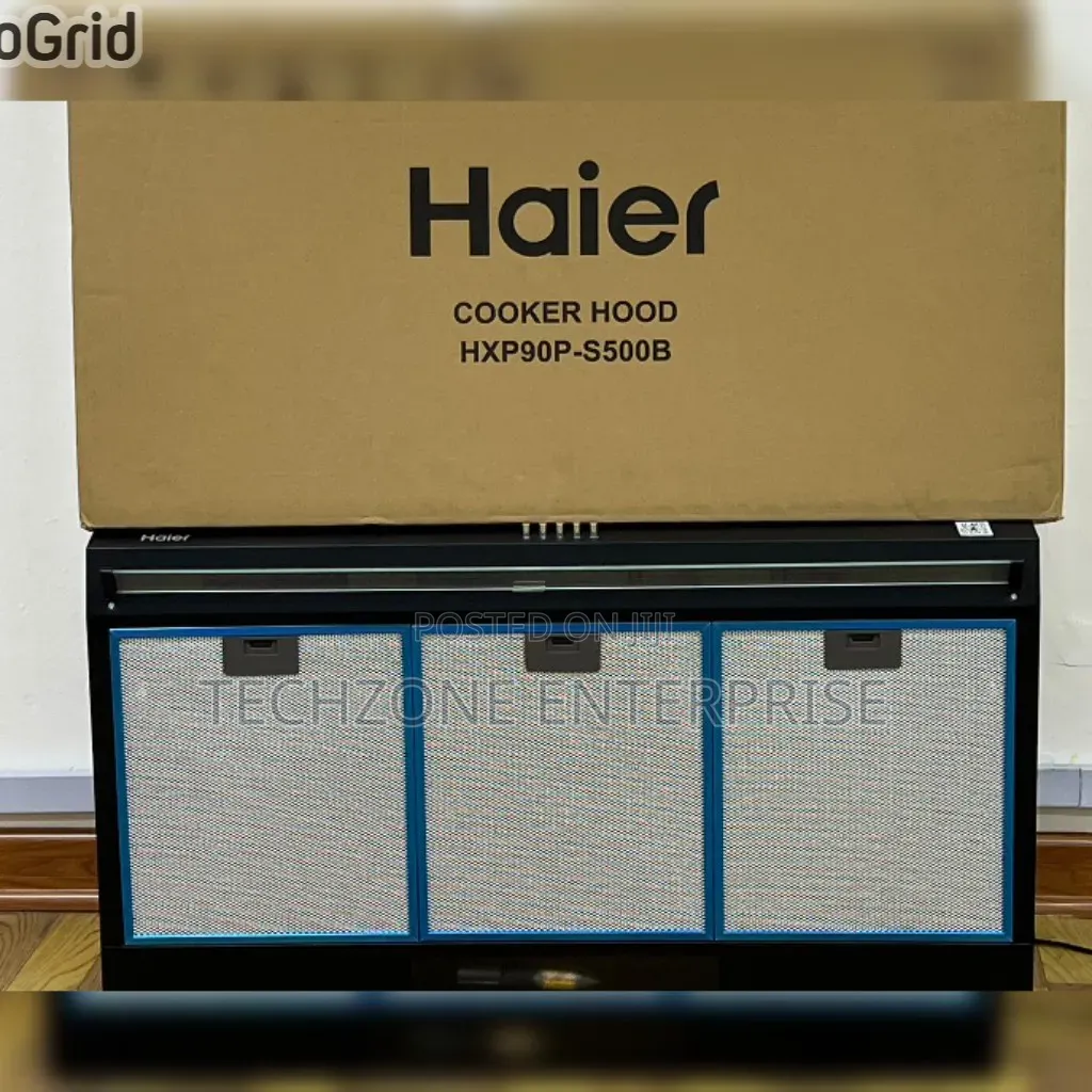 Haier 90cm Professional Kitchen Chimney Hood Hxp90p-S500b With 280w 