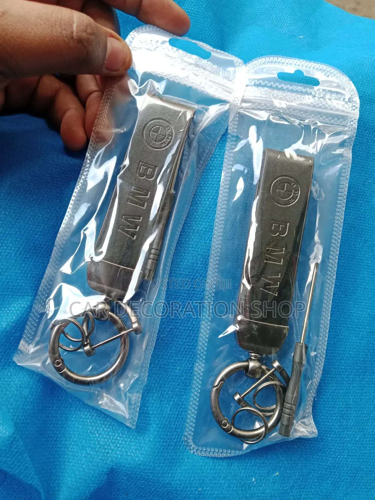 BMW Rubber Strap Metal Keyring