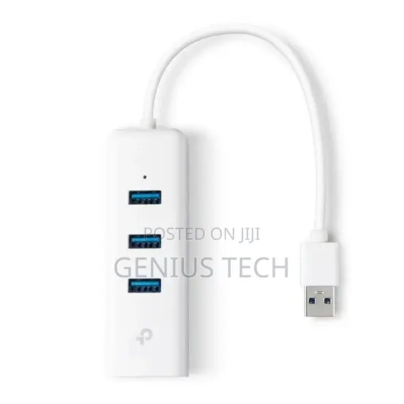 Tp-Link Ue330 Usb 3.0 3-Port Hub Gigabit Ethernet Adapter