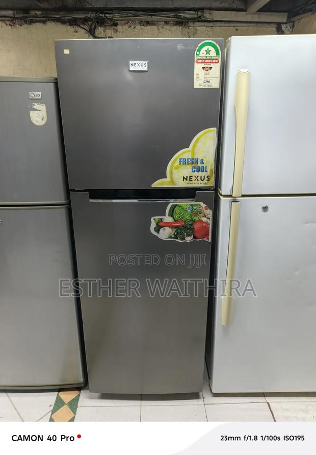 380 Litres Nexus Dark Silver Fridge - main view