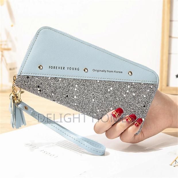 Glittery Sequin Patchwork Ladies Wallet-Re - main view